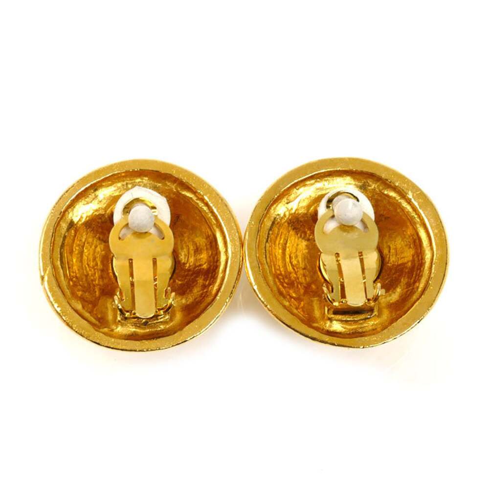 Chanel Cc Logo Clip-On Earrings Metal #247083C61B - Picture 3 of 5